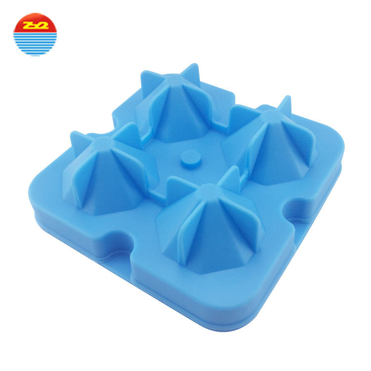 Elmas Buyuk Toptan Olmayan Plastik Ozel Bpa Ucretsiz Kisisellestirilmis Silikon Buzluk Kalip Buz Kupu Konteyner Ile Kapak
