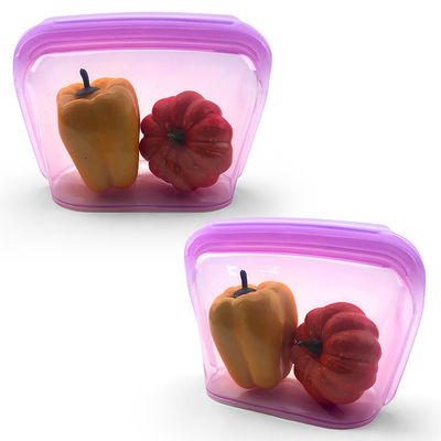 1300ML Original Pretty Platinum Silicone Treat Pouch Air Tight Sealing Kitchen Tools Food Storage Bag