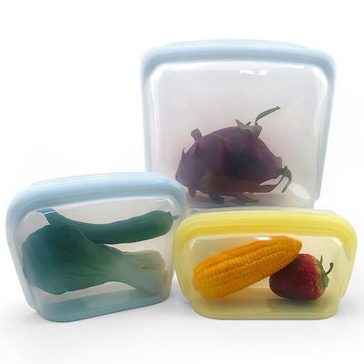 1300ML Original Pretty Platinum Silicone Treat Pouch Air Tight Sealing Kitchen Tools Food Storage Bag