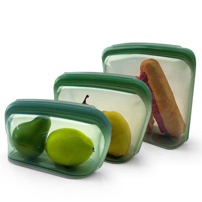 1300ML Original Pretty Platinum Silicone Treat Pouch Air Tight Sealing Kitchen Tools Food Storage Bag
